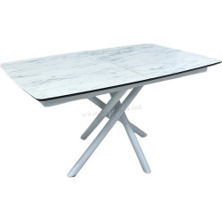 Masa extensibila Magnusplus Katrin 138/178x90 Marmo (White Marble/White)