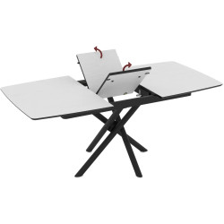 Стол раскладной Magnusplus Katrin 138/178x90 Senkron (White/Black) Thumb