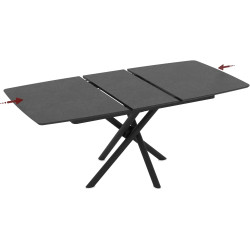 Стол раскладной Magnusplus Katrin 138/178x90 Yosun (Black) Thumb