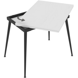 Masa extensibila Magnusplus Lilis 90/120x60 (Senkron White) Thumb