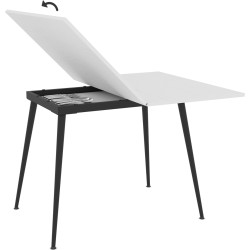 Masa extensibila Magnusplus Lilis 90/120x60 (Senkron White) Thumb