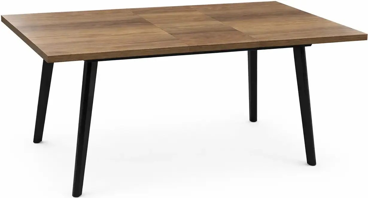Masa extensibila Magnusplus Lini 120/160x80 Hazar (Wood/Black) - 2