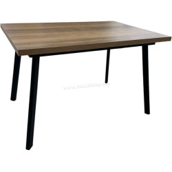 Masa extensibila Magnusplus Lini 120/160x80 Hazar (Wood/Black)