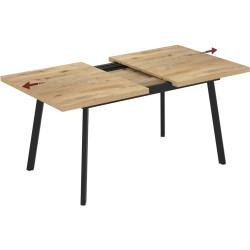 Masa extensibila Magnusplus Lini 138/178x85 Rivoli (Wood/Black) Thumb