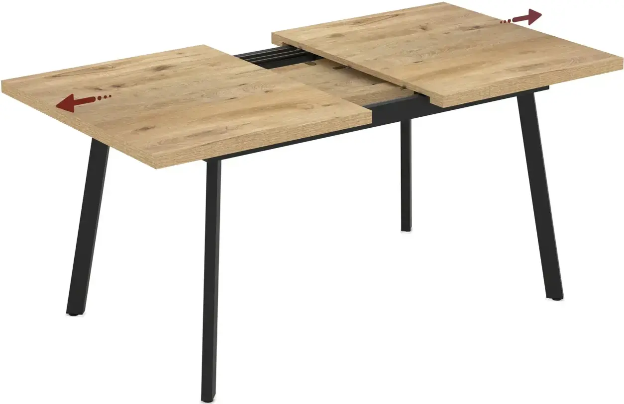 Masa extensibila Magnusplus Lini 138/178x85 Rivoli (Wood/Black) - 2