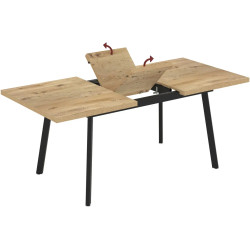 Masa extensibila Magnusplus Lini 138/178x85 Rivoli (Wood/Black) Thumb