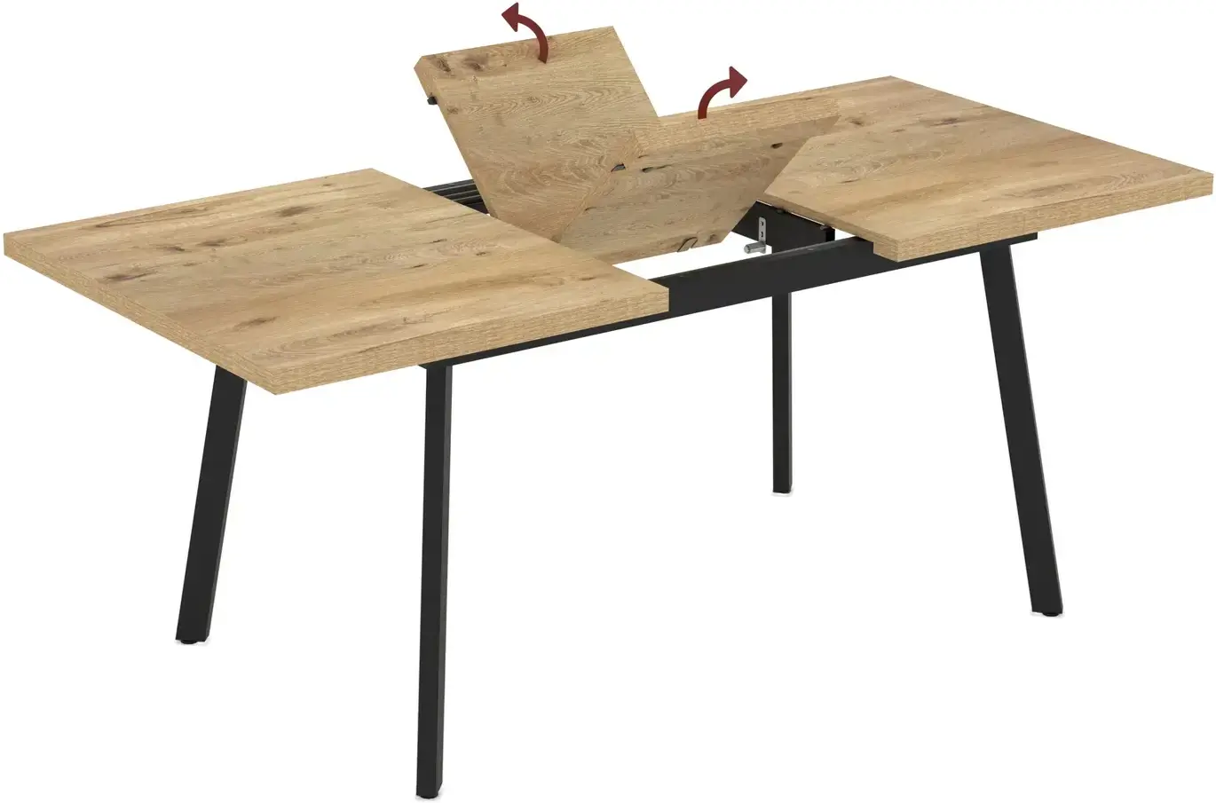 Masa extensibila Magnusplus Lini 138/178x85 Rivoli (Wood/Black) - 3