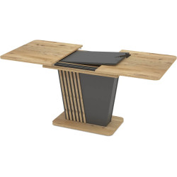 Masa extensibila Magnusplus Luna 120/160x75 Rivoli (Wood/Graphite) Thumb