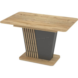 Masa extensibila Magnusplus Luna 120/160x75 Rivoli (Wood/Graphite)