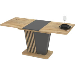 Masa extensibila Magnusplus Luna 120/160x75 Rivoli (Wood/Graphite) Thumb
