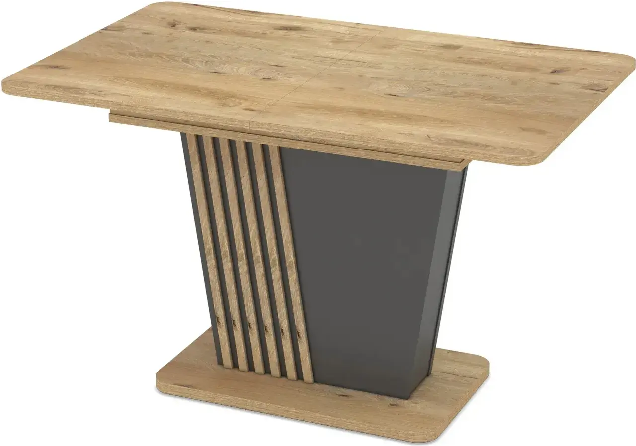 Masa extensibila Magnusplus Luna 120/160x75 Rivoli (Wood/Graphite)