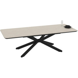 Masa extensibila Magnusplus Mona 190/250x103 Anemon (Beige/Black) Thumb