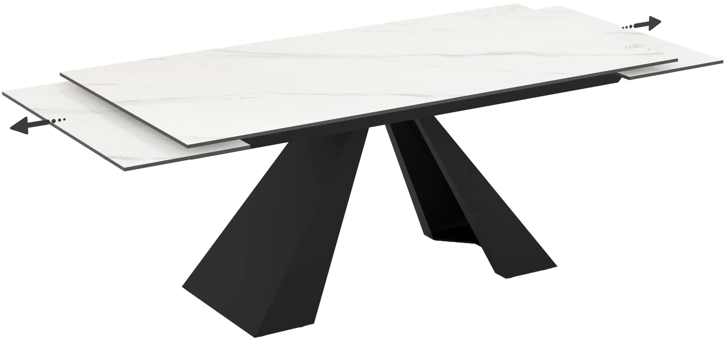 Masa extensibila Magnusplus Monza 180/260x90 (Calacatta)