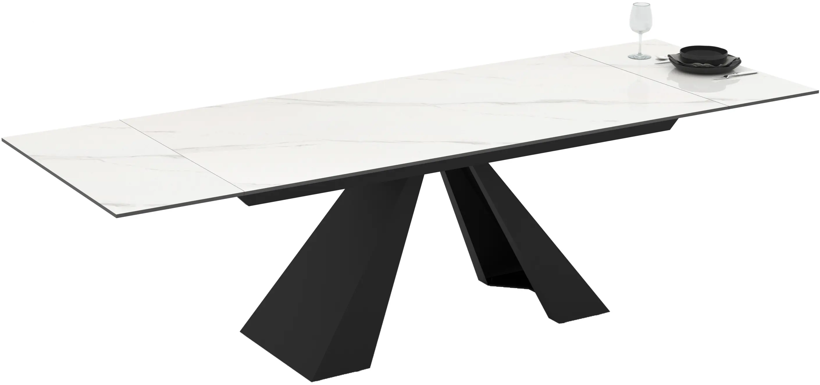 Masa extensibila Magnusplus Monza 180/260x90 (Calacatta)