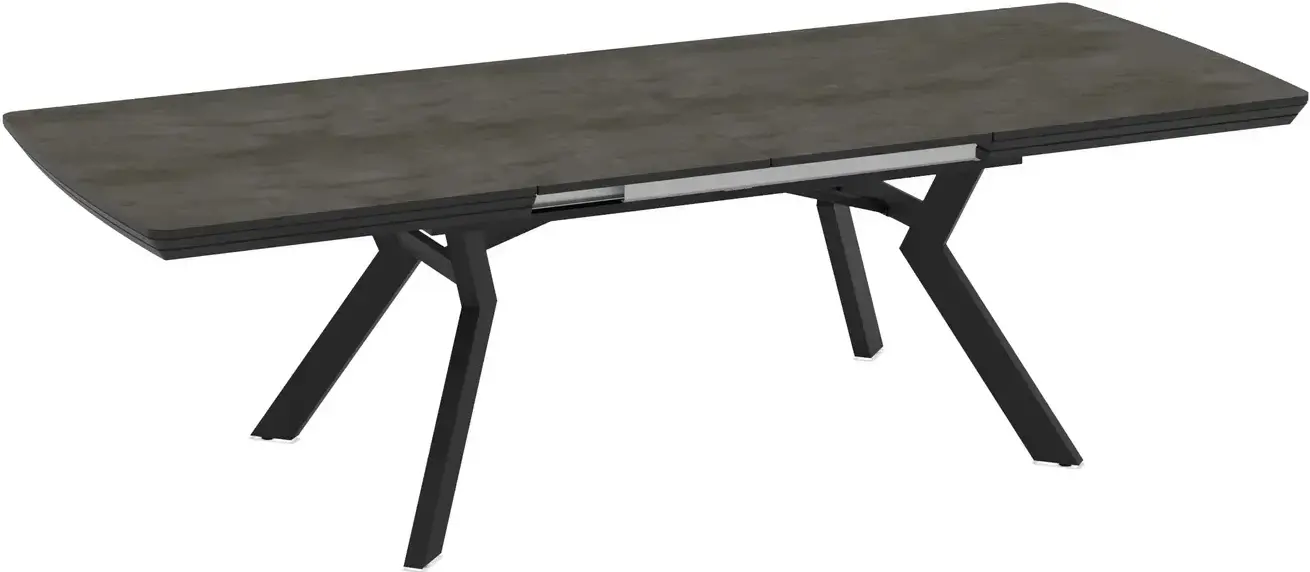 Masa extensibila Magnusplus Robat 160/210/260/310/360x100 Irony (Dark Grey/Black) - 5
