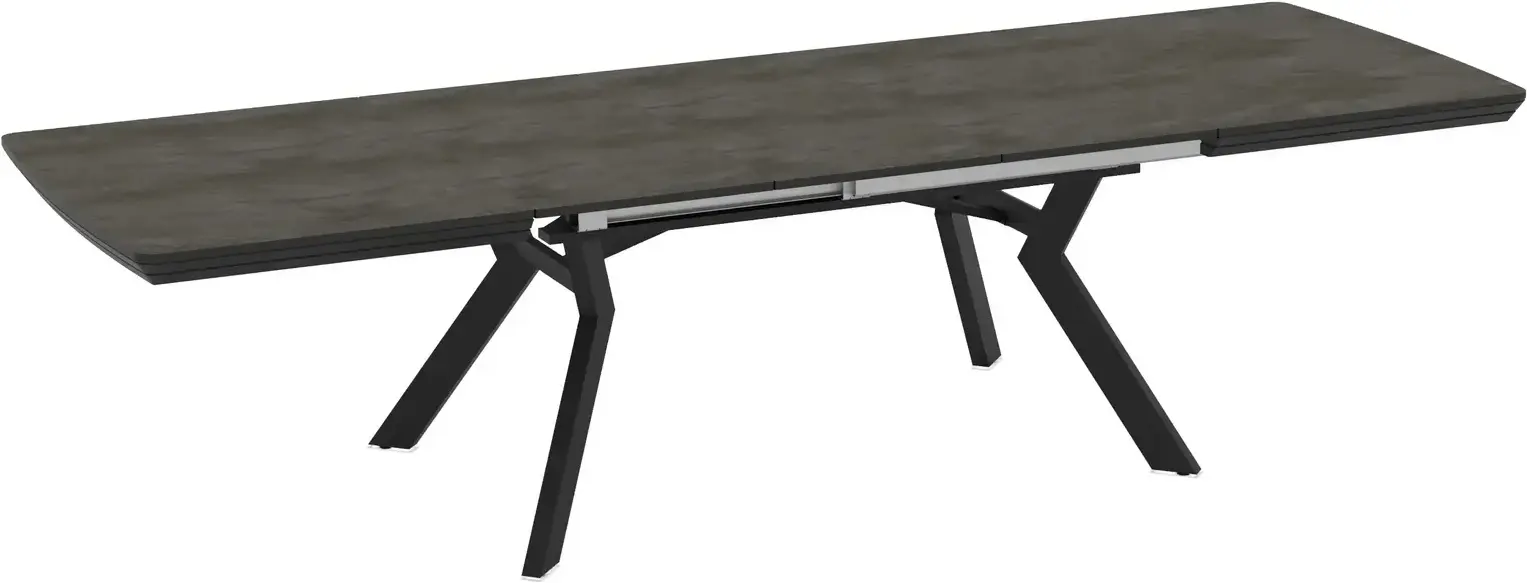 Masa extensibila Magnusplus Robat 160/210/260/310/360x100 Irony (Dark Grey/Black) - 6