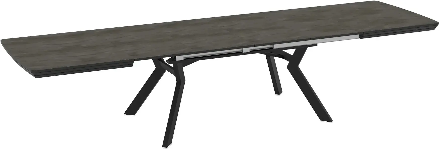 Masa extensibila Magnusplus Robat 160/210/260/310/360x100 Irony (Dark Grey/Black) - 7