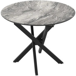 Masa extensibila Magnusplus Ruta 96/126x96 Cosmos High Gloss (Grey Marble/Black)