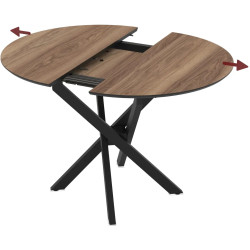 Masa extensibila Magnusplus Ruta 96/126x96 Hazar (Wood/Black) Thumb