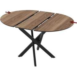 Masa extensibila Magnusplus Ruta 96/126x96 Hazar (Wood/Black) Thumb