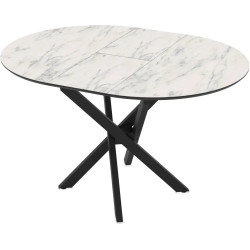 Masa extensibila Magnusplus Ruta 96/126x96 Marmo (White Marble/Black) Thumb