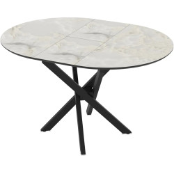 Masa extensibila Magnusplus Ruta 96/126x96 Mola (Grey Marble/Black) Thumb