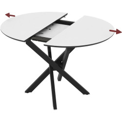 Masa extensibila Magnusplus Ruta 96/126x96 Senkron (White/Black) Thumb