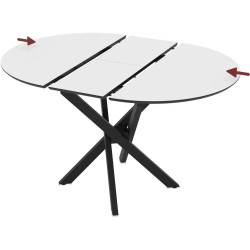 Masa extensibila Magnusplus Ruta 96/126x96 Senkron (White/Black) Thumb