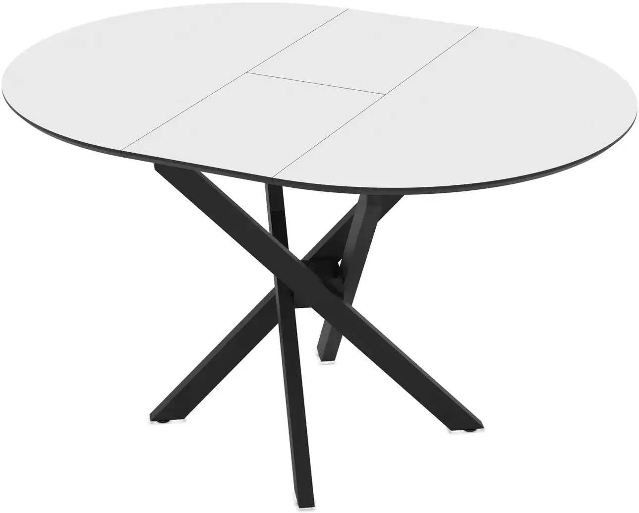 Masa extensibila Magnusplus Ruta 96/126x96 Senkron (White/Black) - 5