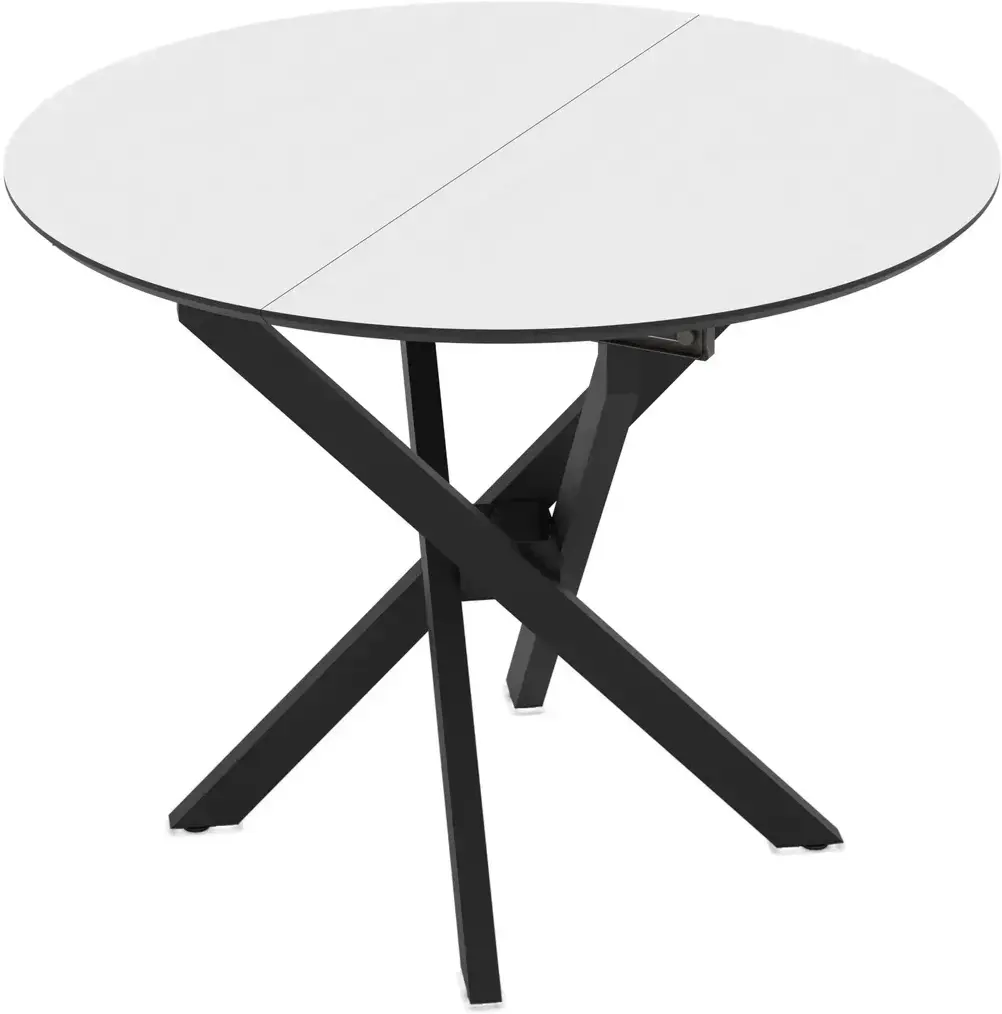 Masa extensibila Magnusplus Ruta 96/126x96 Senkron (White/Black)