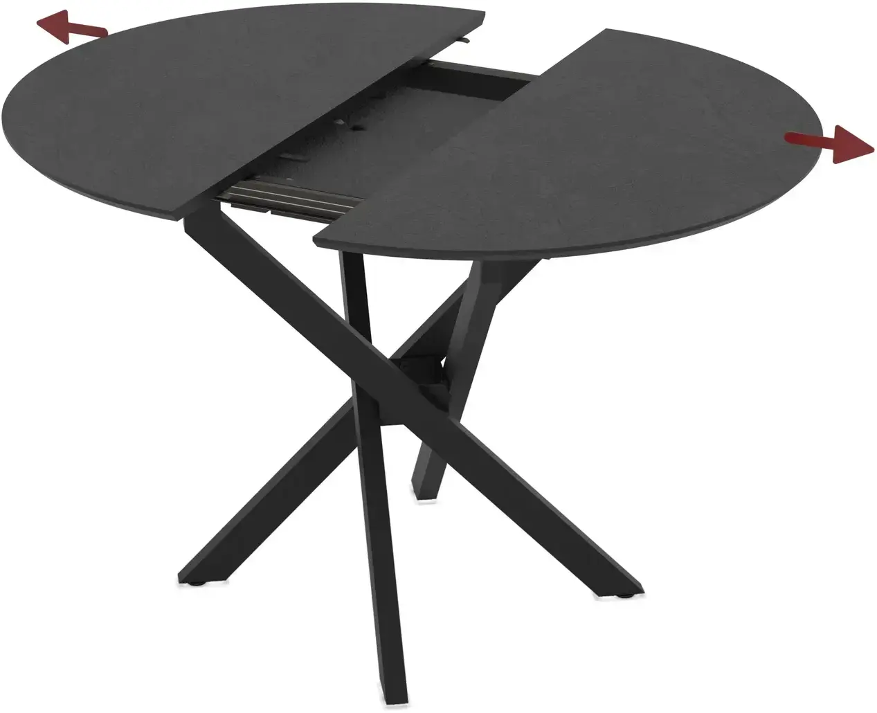 Masa extensibila Magnusplus Ruta 96/126x96 Yosun (Black) - 2