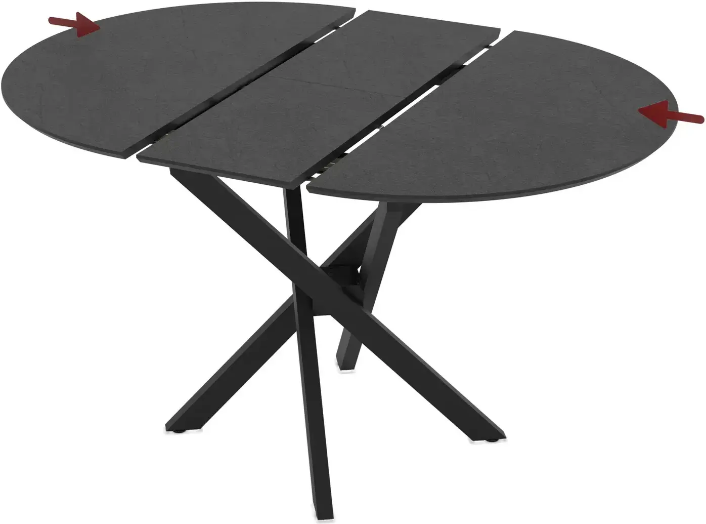 Masa extensibila Magnusplus Ruta 96/126x96 Yosun (Black) - 4