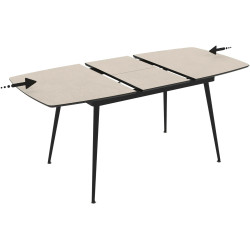 Masa extensibila Magnusplus Yense 125/165x80 Anemon (Beige/Black) Thumb