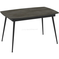 Masa extensibila Magnusplus Yense 125/165x80 Irony (Dark Grey/Black)