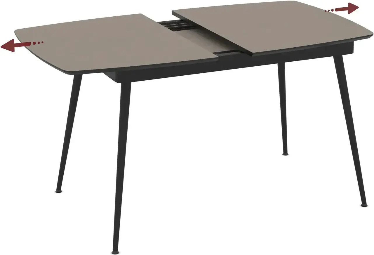 Masa extensibila Magnusplus Yense 125/165x80 Lagun (Grey/Black) - 2