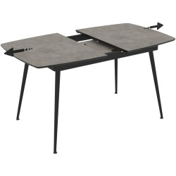 Masa extensibila Magnusplus Yense 125/165x80 Retro Stone (Grey/Black) Thumb