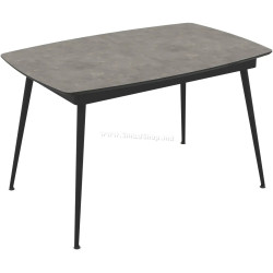 Masa extensibila Magnusplus Yense 125/165x80 Retro Stone (Grey/Black)