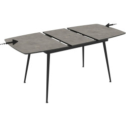 Masa extensibila Magnusplus Yense 125/165x80 Retro Stone (Grey/Black) Thumb