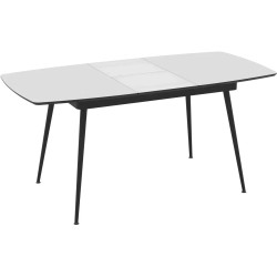 Masa extensibila Magnusplus Yense 125/165x80 Senkron (White/Black) Thumb