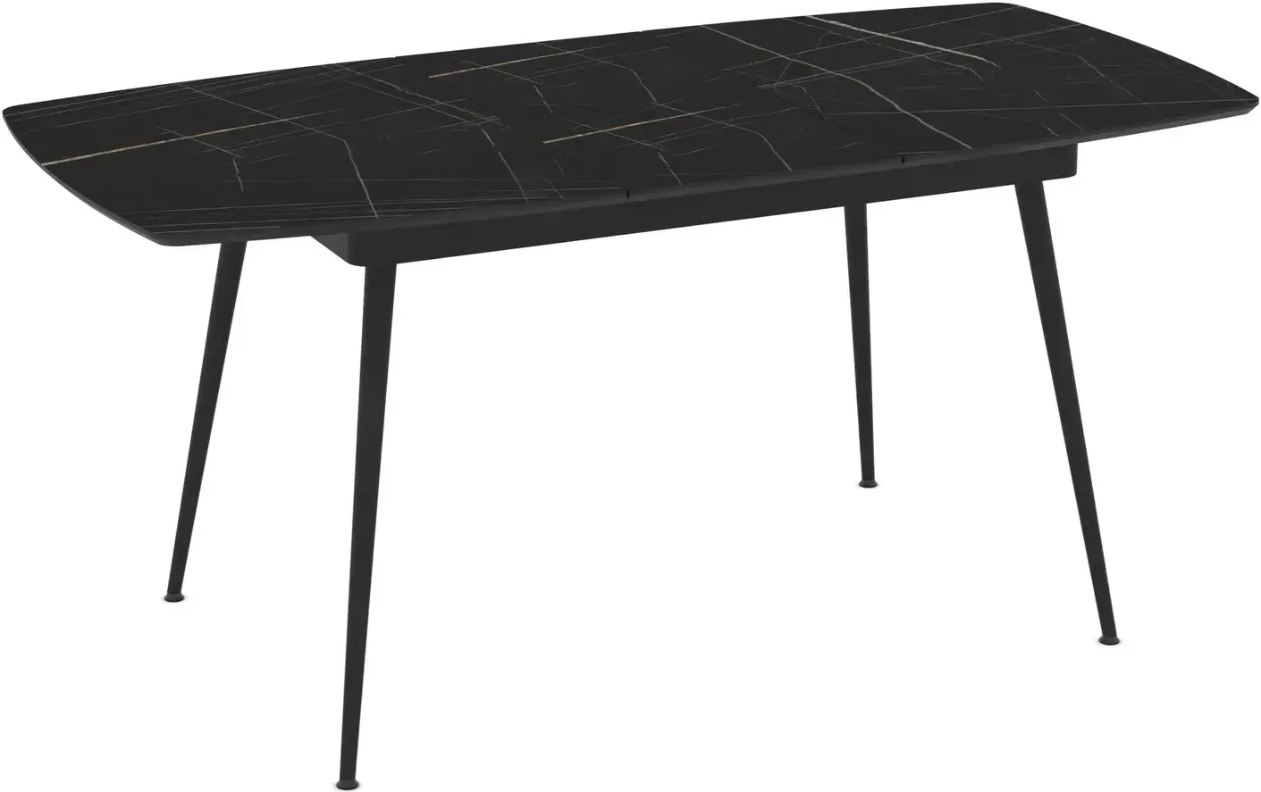Masa extensibila Magnusplus Yense 125/165x80 Sonata High Gloss (Black Marble/Black) - 5