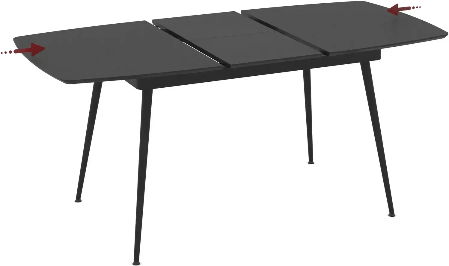 Masa extensibila Magnusplus Yense 125/165x80 Yosun (Black) - 5