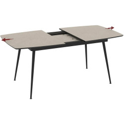Masa extensibila Magnusplus Yense 145/185x90 Anemon (Beige/Black) Thumb