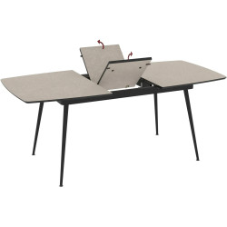 Masa extensibila Magnusplus Yense 145/185x90 Anemon (Beige/Black) Thumb