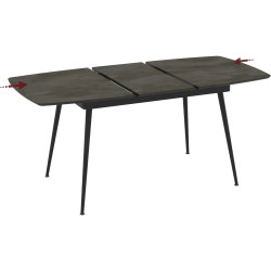 Masa extensibila Magnusplus Yense 145/185x90 Irony (Dark Grey/Black) Thumb