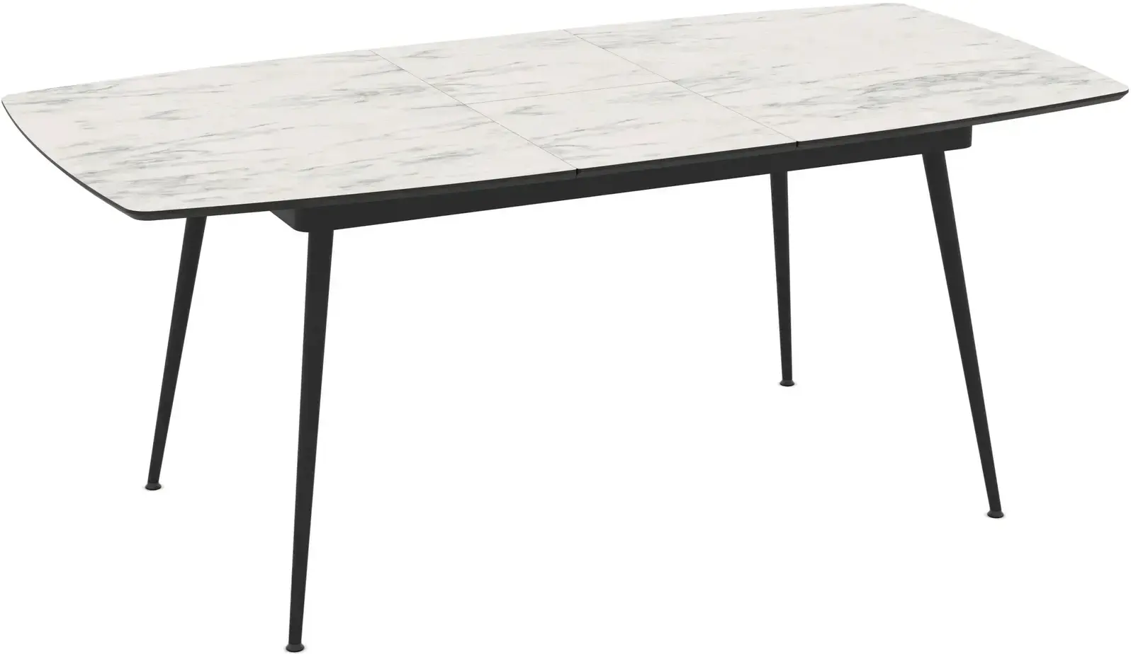 Masa extensibila Magnusplus Yense 145/185x90 Marmo (White Marble/Black) - 5