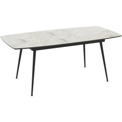 Masa extensibila Magnusplus Yense 145/185x90 Mola (Grey Marble/Black) Thumb