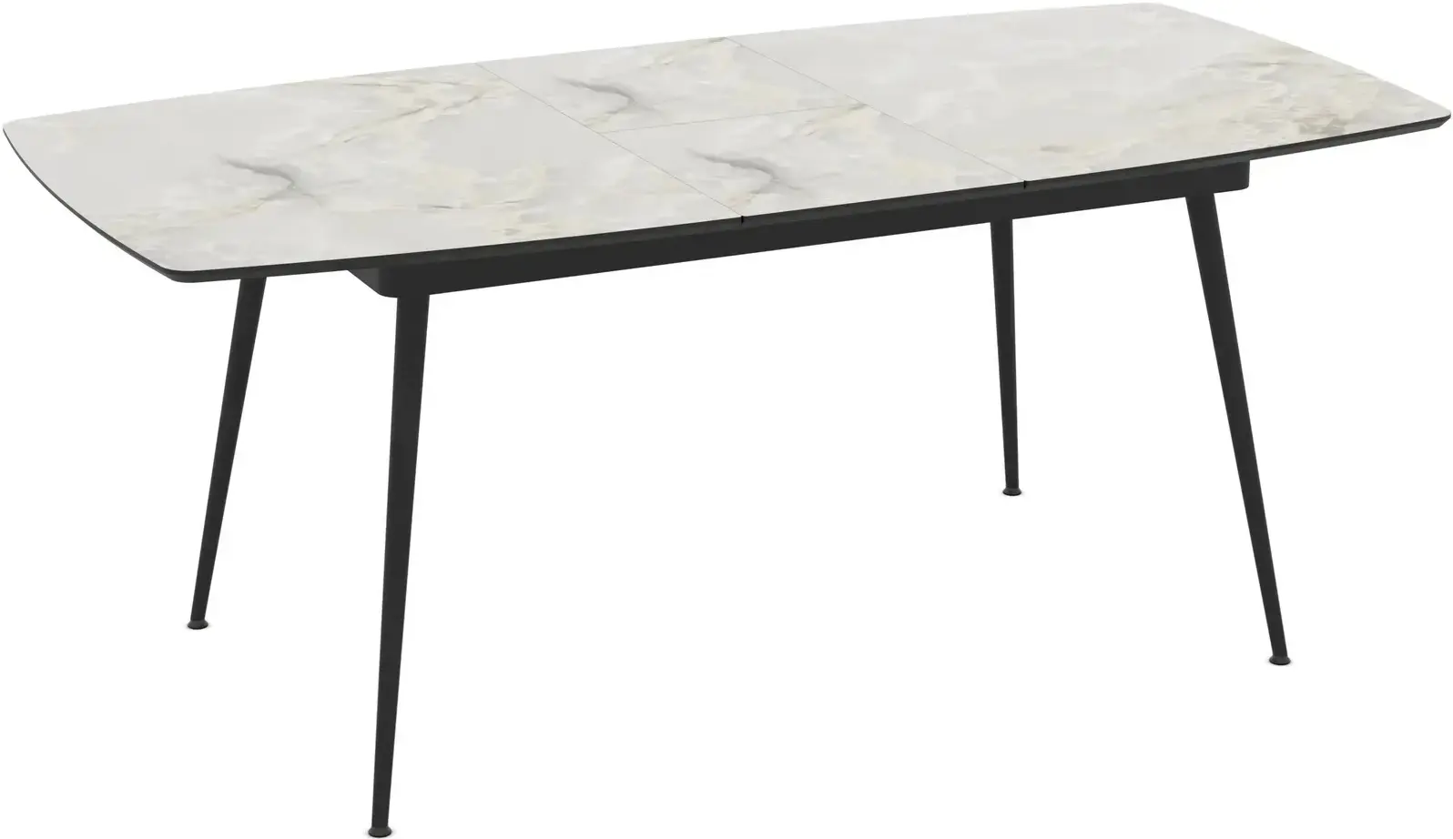 Masa extensibila Magnusplus Yense 145/185x90 Mola (Grey Marble/Black) - 5