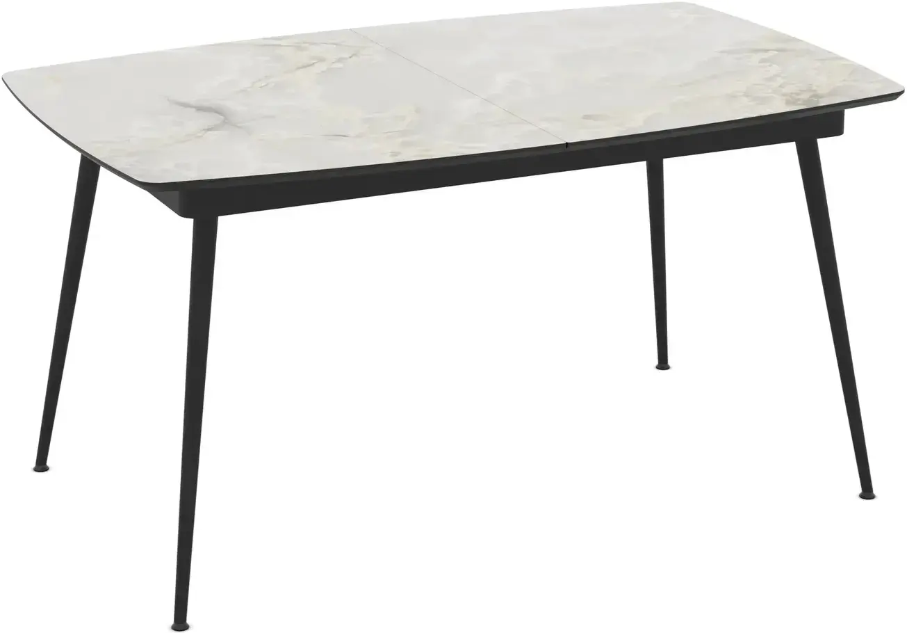 Masa extensibila Magnusplus Yense 145/185x90 Mola (Grey Marble/Black)