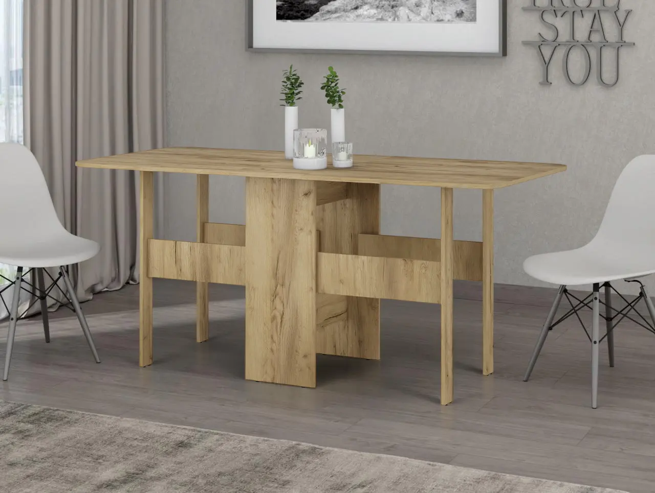 Стол-тумба Magnusplus 181x89 (Gold Craft Oak)