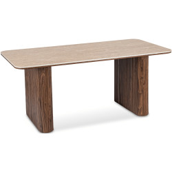 Стол Mebel Elite Aramis 180 (Travertine/Walnut) Thumb